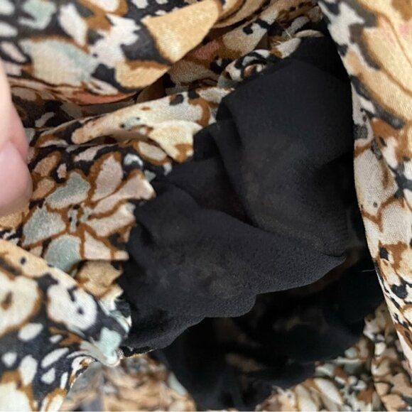 Lulu's Season of Blooms Cream Multi Floral Print Balloon Sleeve Top size small - Picture 11 of 15